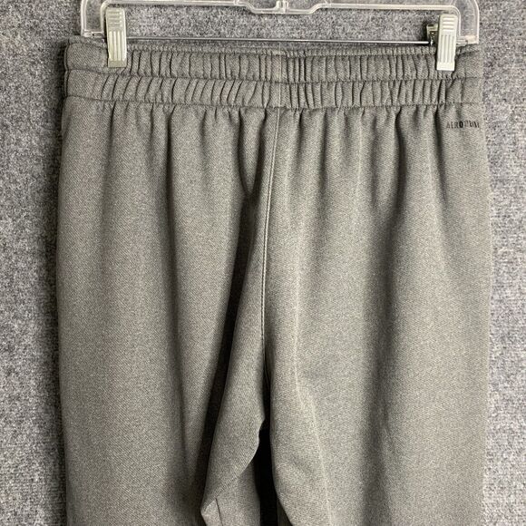 Adidas Pull-on Pants Elastic &Corded Waist Zip Ankles Gray Size M Pockets - Picture 8 of 16